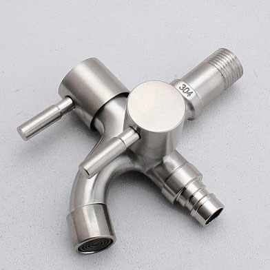 TQTQ สแตนเลส 304 ก๊อกน้ําสระว่ายน้ํามัลติฟังก์ชั่น ก๊อกน้ําคู่เครื่องซักผ้า ใช้สําหรับห้องน้ํา ระเบียง เครื่องซักผ้า - รูปที่ 3