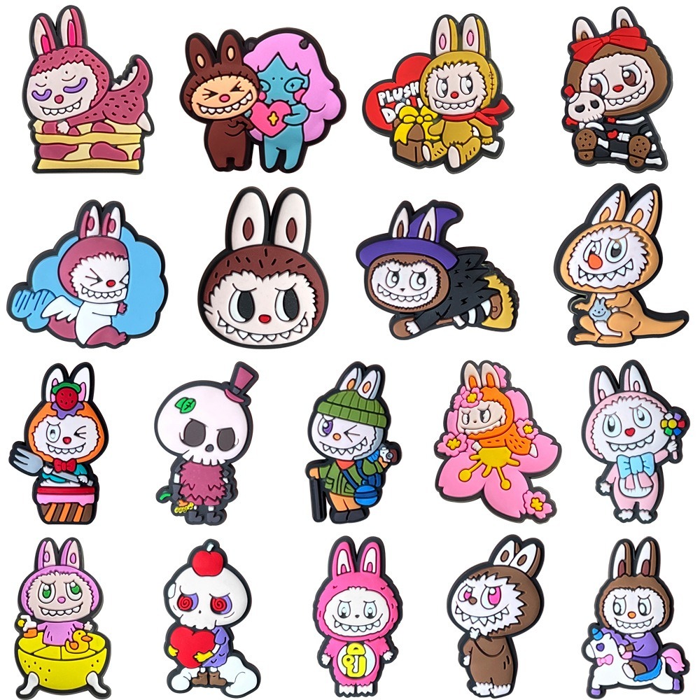 ร้อน 1 ชิ้นการ์ตูนกระต่าย Charms ของเล่น DIY อุดตันรองเท้า Aceessories Fit รองเท้าแตะ pin รองเท้าแตะตกแต่งเด็กของขวัญ