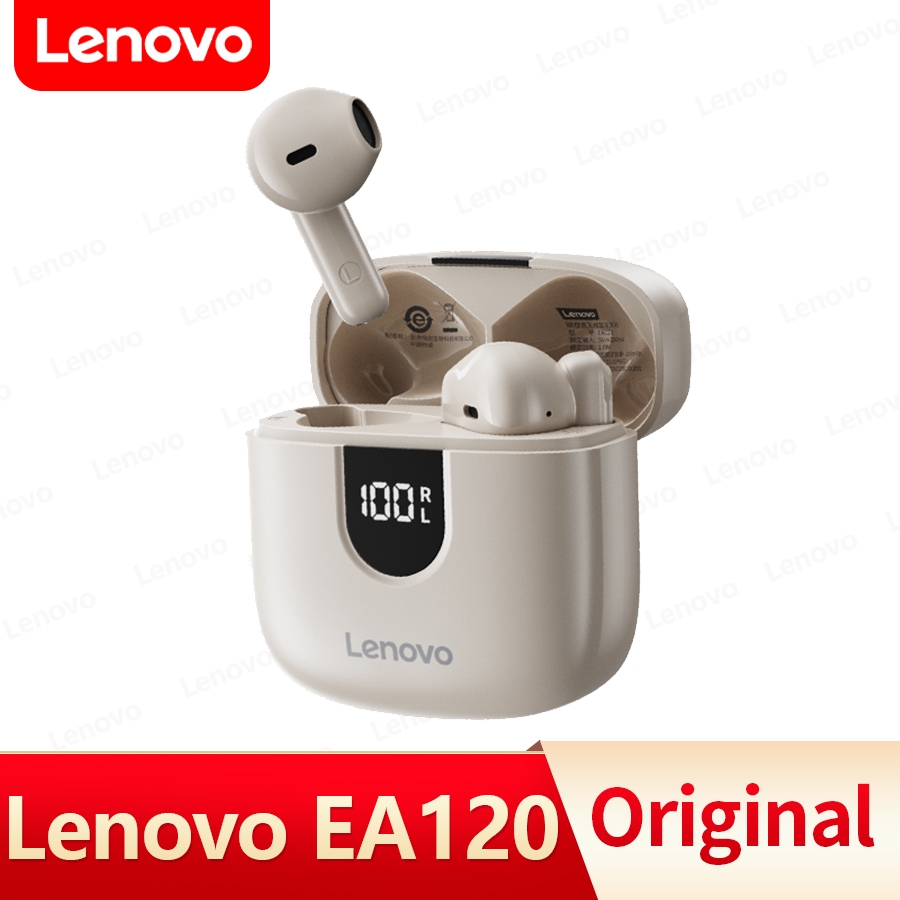 [พร้อมส่งในไทย] Lenovo EA120 หูฟังบลูทูธไร้สาย 5.4 HD Calls เสียงดี ความล่าช้าต่ํา หูฟังเกมมิ่ง พร้อมไมโครโฟน