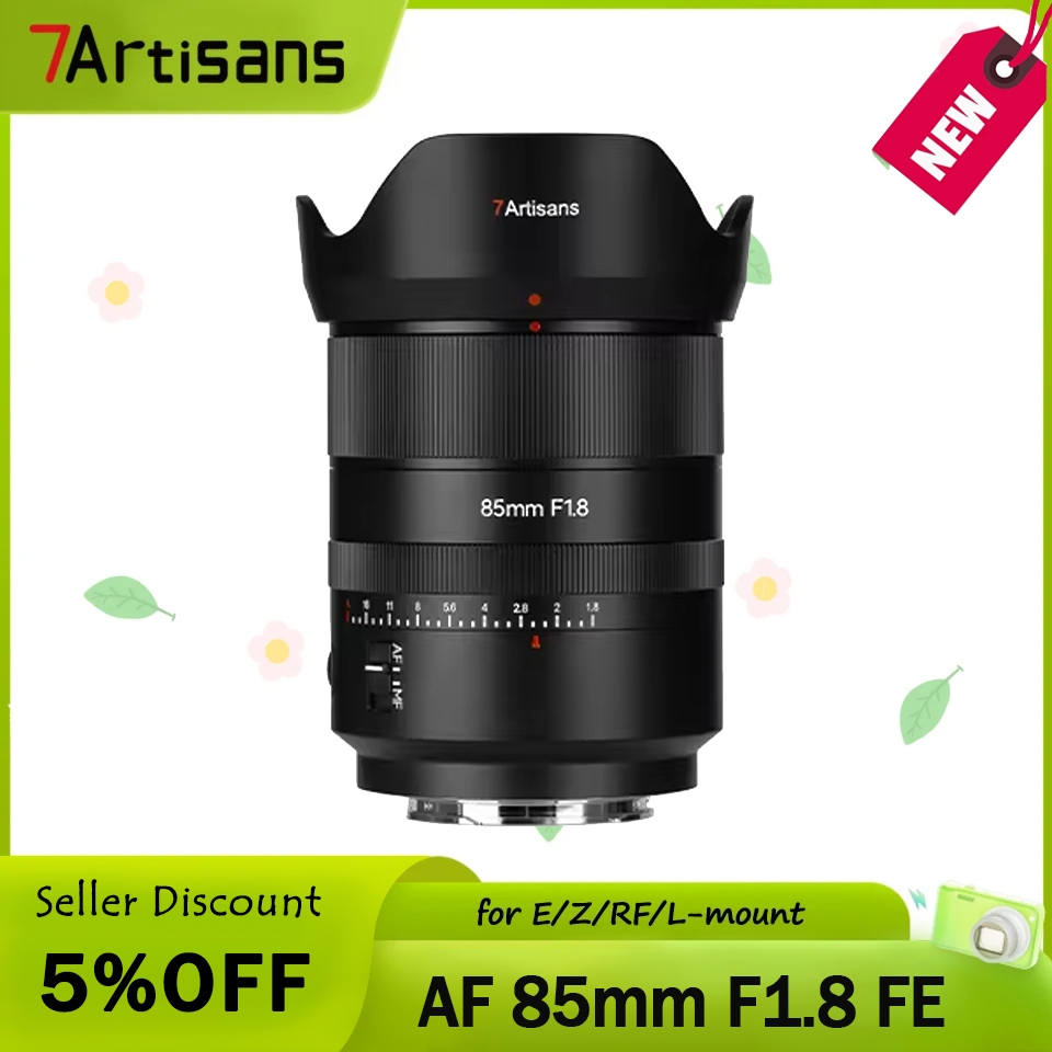 7artisans 85 มม.F1.8 Auto Focus STM Full Frame รูรับแสงขนาดใหญ่ Prime เลนส์สําหรับ Sony E-Mount กล้อ