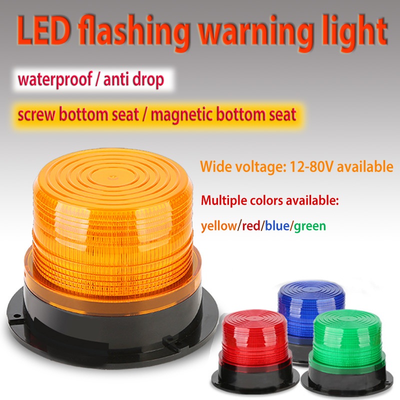 Led รถบรรทุกรถตํารวจ Strobe กระพริบไฟเตือนฉุกเฉิน 12-80V