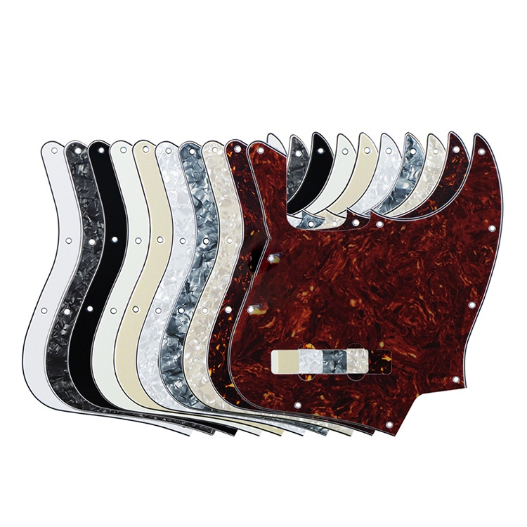 10 หลุมเบส Pickguard Scratch Plate Pick Guards Jazz Bass แผงเบสแผ่นไม่มีเสริมหลุมเครื่องมืออุปกรณ์เสริม