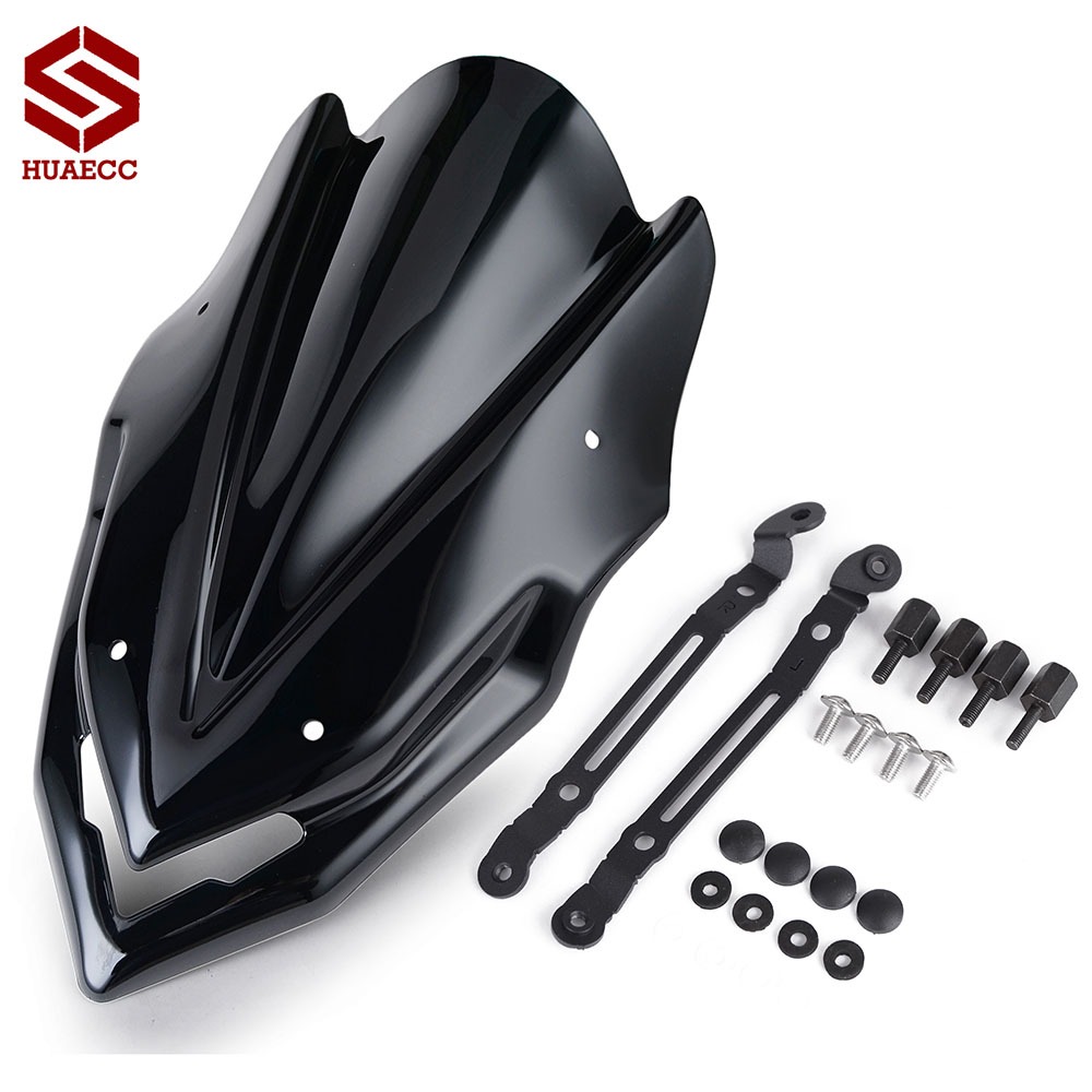 KAWASAKI กระจกรถจักรยานยนต์กระจกสําหรับคาวาซากิ Z900 2017-2019 ตัวเบี่ยงเบน ป้องกันหน้าจอลม