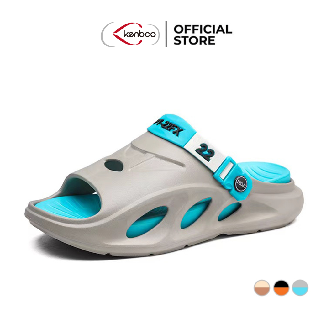 Kenboo Clogs รองเท้าแตะผู้ชายรองเท้าแตะใหม่หนา Soled รองเท้าแตะฤดูร้อนสวมใส่แฟชั่น Ins Beach Sandans