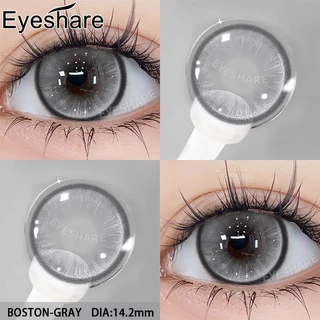 Eyeshare คอนแทคเลนส์ BOSTON สีฟ้า ดวงตาดูลึกซึ้ง รายปี Dia14.2 ค่าสายตา 0.00 1คู่