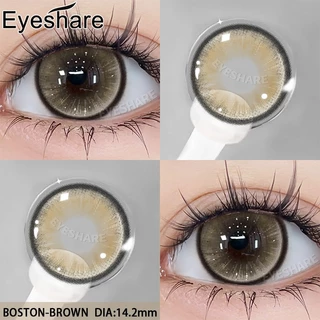 Eyeshare คอนแทคเลนส์ BOSTON สีฟ้า ดวงตาดูลึกซึ้ง รายปี Dia14.2 ค่าสายตา 0.00 1คู่