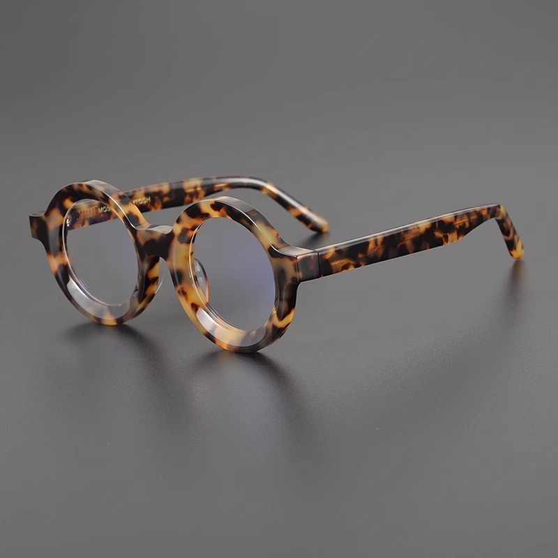 คุณภาพสูง Acetate กรอบแว่นตา Unisex Handmade กรอบหนารอบกรอบแว่นตาสําหรับผู้ชายและผู้หญิงแว่นตากรอบ 4554
