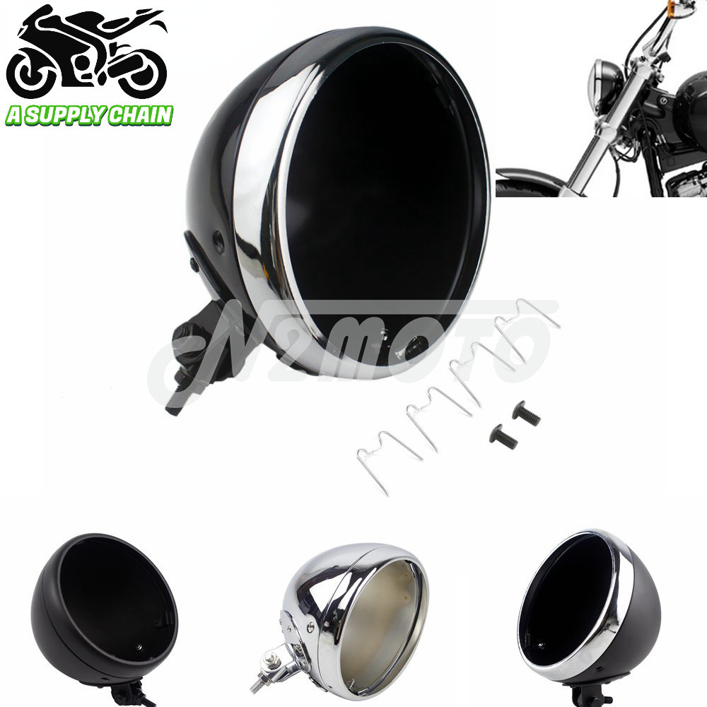 ไฟหน้ารถจักรยานยนต์ Led ขนาด 7 นิ้ว สําหรับ Kawasaki Honda Yamaha Harley Chopper Bobber Cafe Racer