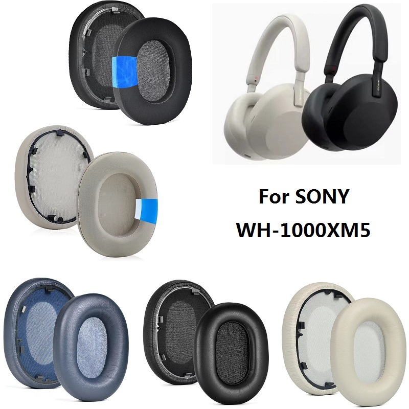 แผ่นรองหูฟังสําหรับ Sony wh-1000xm5 หูฟังเปลี่ยน wh 1000xm5 คุณภาพสูง earmuff หมอนรองหู ที่ครอบหู