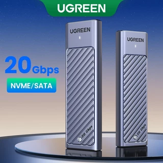 Ugreen M2 SSD กรณี M.2 NVMe SATA SSD Enclosure อะแดปเตอร์ 20Gbps USB 3.2 Gen2 USB C กล่องภายนอกรองรับปุ่ม M และ B & M