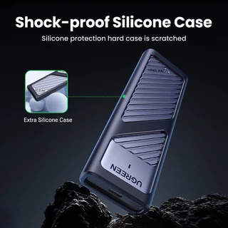 Ugreen M2 SSD กรณี M.2 NVMe SATA SSD Enclosure อะแดปเตอร์ 20Gbps USB 3.2 Gen2 USB C กล่องภายนอกรองรับปุ่ม M และ B & M