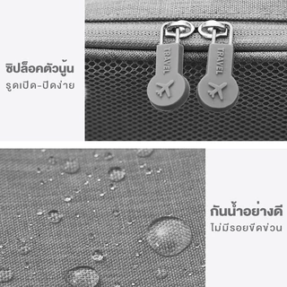 กระเป๋ารองเท้า กีฬา พกพาสะดวก ใส่รองเท้าได้ 3 คู่ ﻿กระเป๋าซิป กันน้ำกันฝุ่น มีหลายช่อง การประกัน1ปี