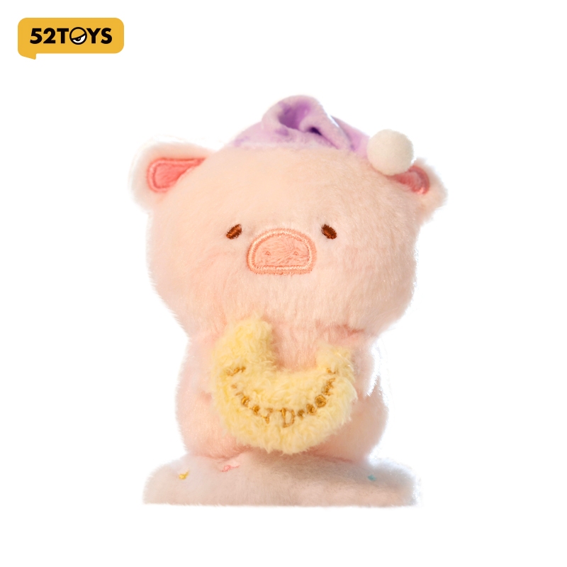 52TOYS Lulu The Piggy Good Night Lu Plush Keychain/Sleepy Lu Plush Keychain/Heavy Sleeper Lu Plush Toy/Wish U Good Dream Plush Toy