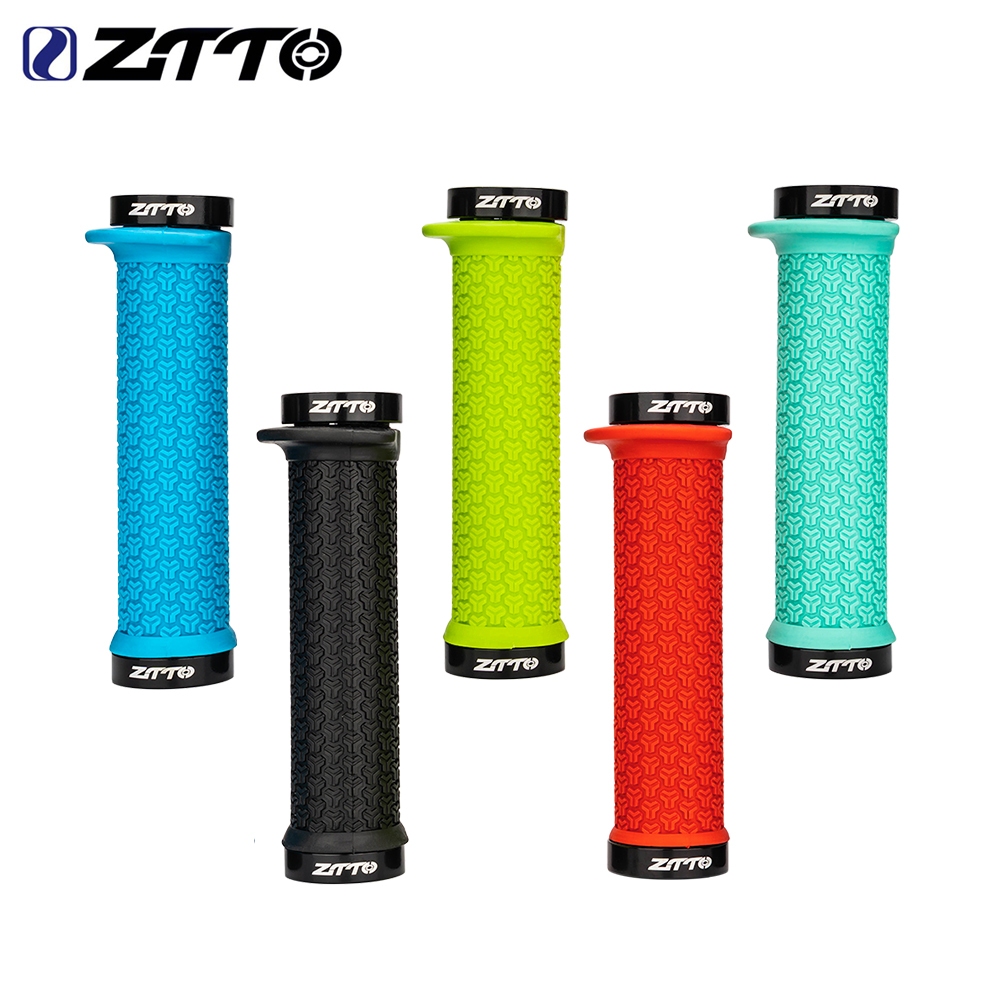 Ztto MTB Dual Lock Grips คุณภาพสูงยางนุ่มลื่น Handlebar Grip กระชับล็อค AG34 จักรยานเสือภูเขา Ergonomics