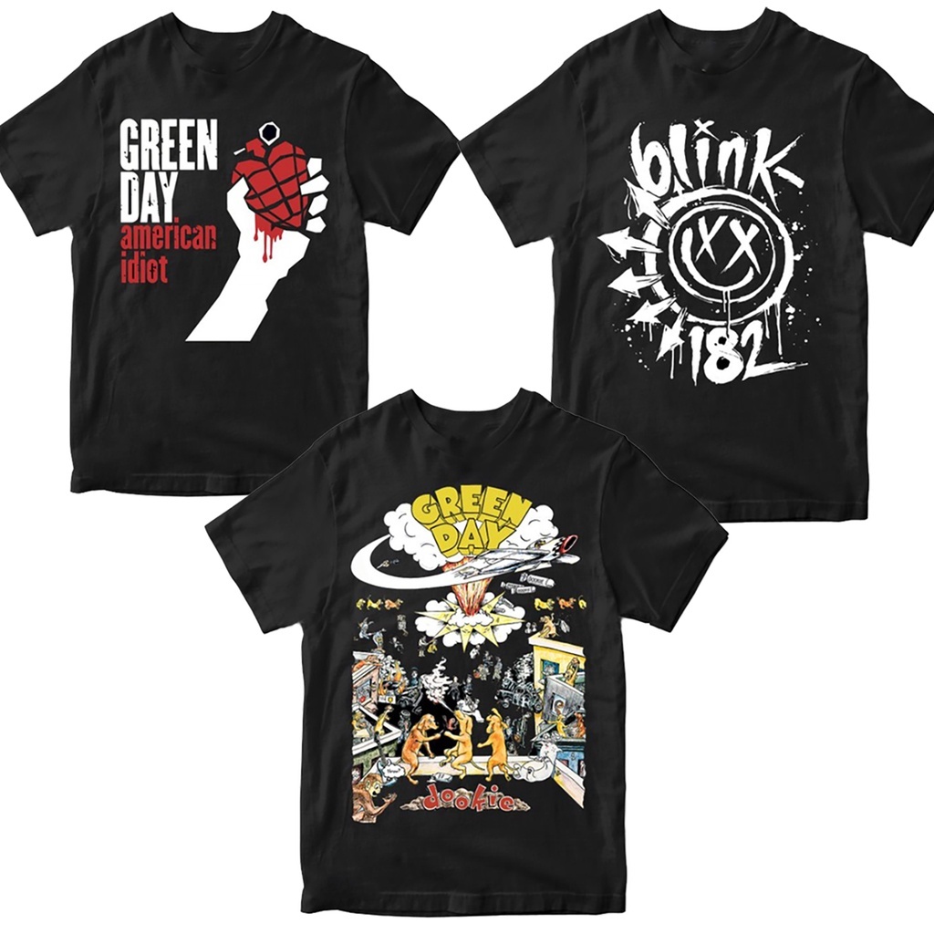 แฟชั่น Greenday DOOKIE Premium Tshirt สีเขียววันบาสเกตบอลกรณี Melodic Punk Band เสื้อยืด Vintage Music เสื้อยืด