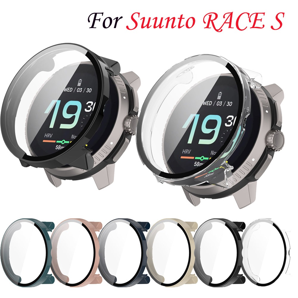 สําหรับ Suunto Race S กรณีฟิล์มกระจกนิรภัยป้องกันหน้าจอฝาครอบกันชนสําหรับ Suunto RaceS อุปกรณ์เสริม
