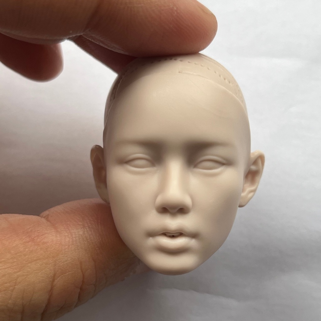 Unpainted 1/6 Scale K-pop Girl Group สมาชิก Lisa Head Sculpt รุ่น Fit สําหรับ 12 นิ้วหญิง Action Figure Body