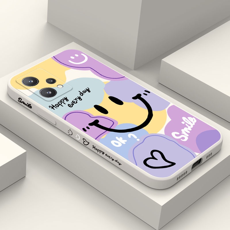 เคสโทรศัพท์สําหรับ OPPO Realme 11 10 9i 9 10Pro Pro Plus 4G 5G Smiling Face Creative Design Cover