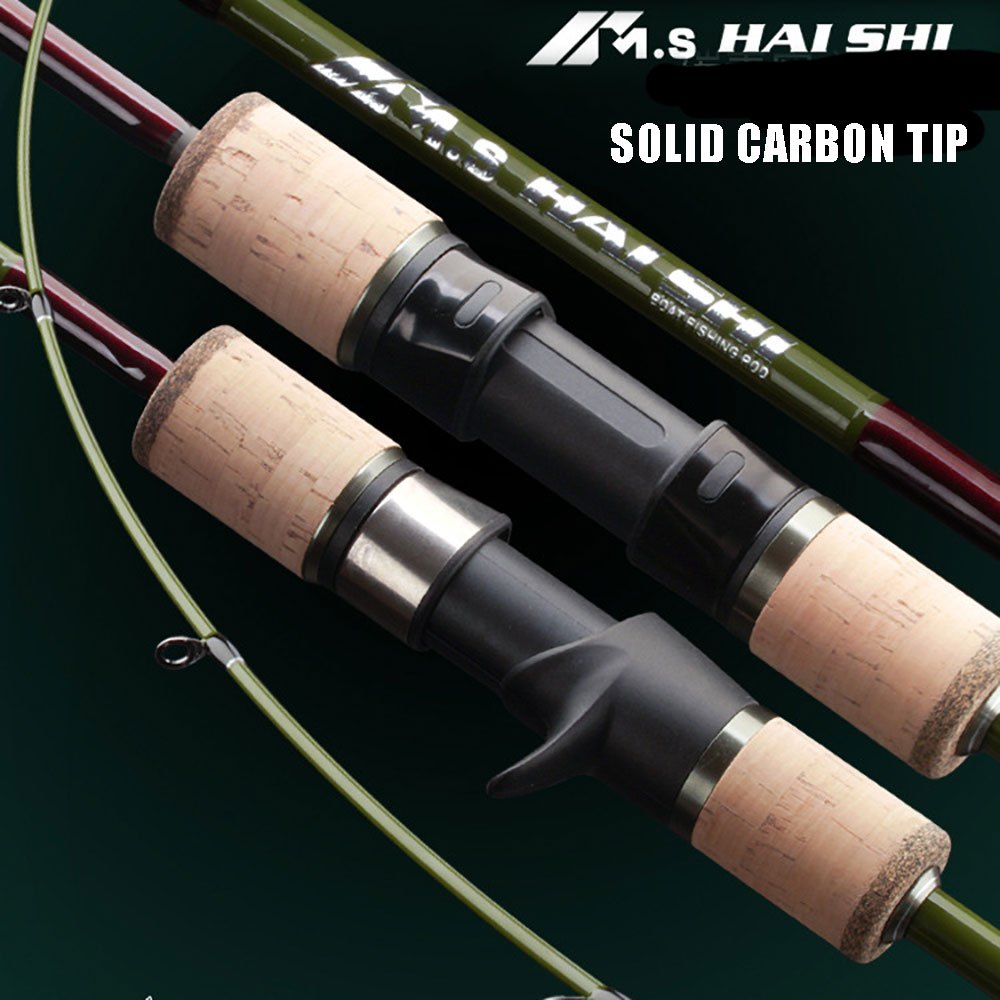 1.83m/1.91m น้ําเค็ม Slow-Light Jigging Fishing Rod 15KG 80-300G Medium Action Full Carbon Solid Tip Part เรือ Trolling เบ็ดตกปลา Spinning Rod