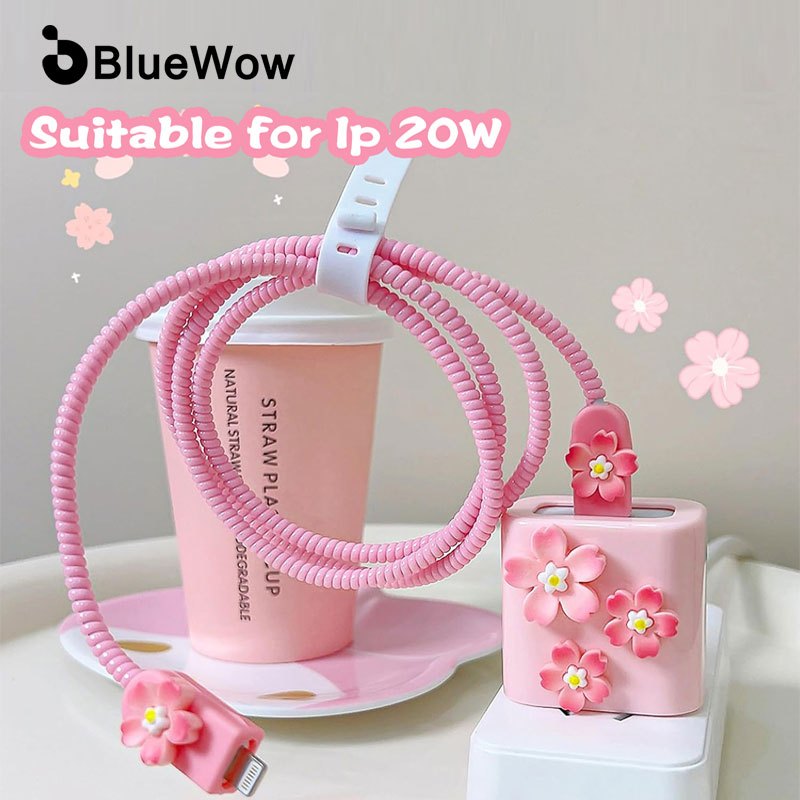 Bluewow Charger Protector ฝาครอบสายเคเบิลป้องกันสายไฟสําหรับ iP 18/20W Charger