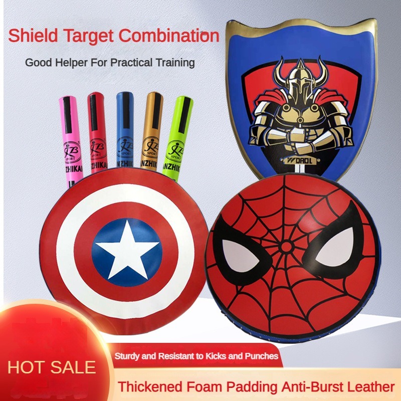 [ขายร้อน] Knight Shield Target Combo Kids Taekwondo Shield Sanshou Stick Target Toothing Combat Trai