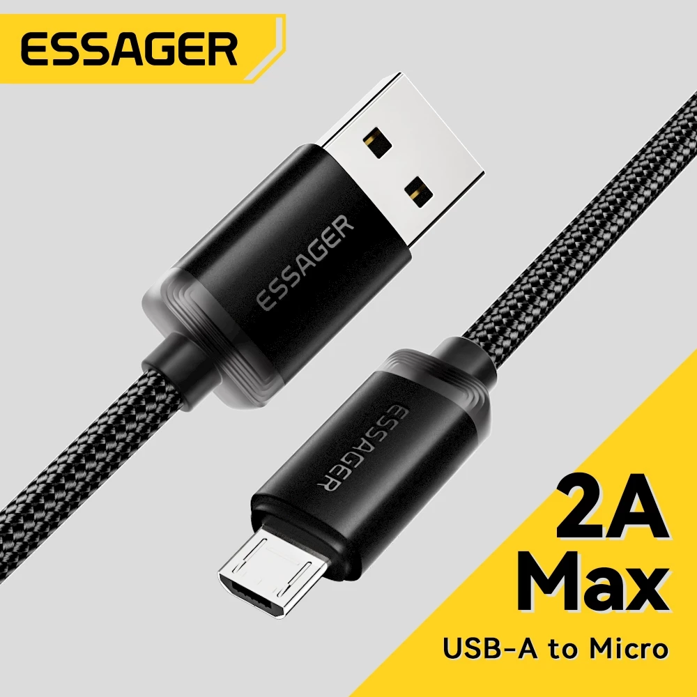 Essager 2A USB-A to Micro Fast สายชาร์จข้อมูล