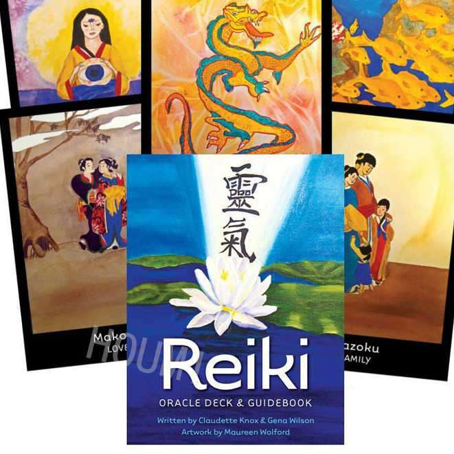 ใหม่ Reiki Oracle การ์ดรักษาการ์ดภาษาอังกฤษทาโรต์ Deck