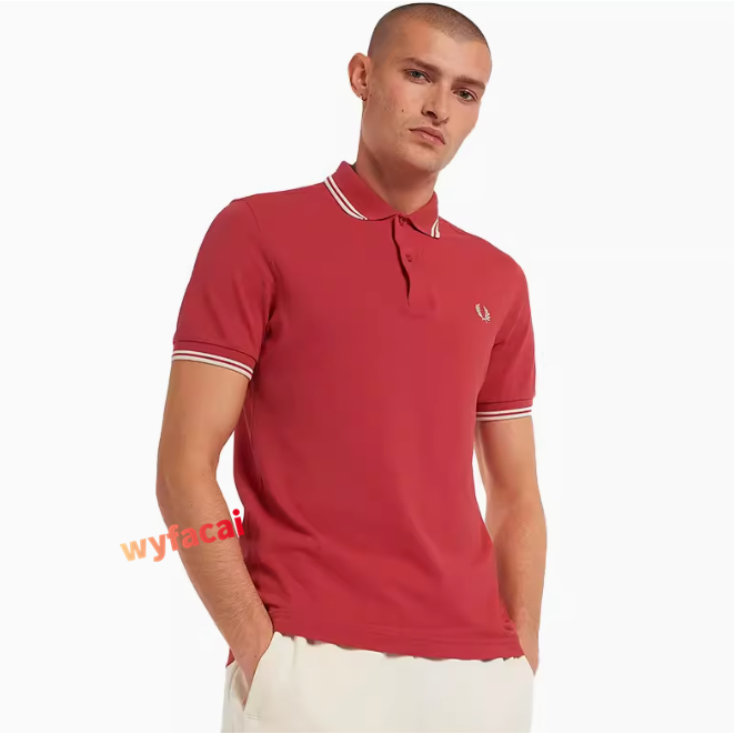 เสื้อโปโลชาย Fred perry แท้ men polo shirt ของแท้  (คอตตอน 100%) เสื้อโปโล