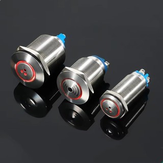 16 มม.19 มม.22 มม.25 มม.กันน้ําโลหะ buzzer แสงสีแดงแฟลช LED …