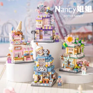 Loz ร้านค้า 👍จัดส่งจากกรุงเทพฯ Street View Micro Block ของน่ารักๆ ร้านแพนด้า ไอศกรีม ดอกไม้สด กล้องถ่ายรูป ของขวัญ DIY บล็อกตัวต่อ ตัวต่อนาโน อนุภาคขนาดเล็ก ของเล่นเด็กน่า ชุดของขวัญวันแม่<Nancy>