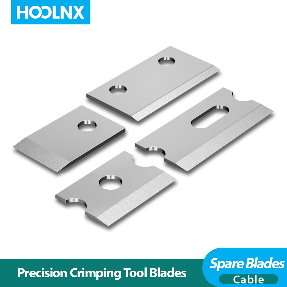 Hoolnx ใบมีดเปลี่ยนอเนกประสงค์สําหรับ CAT6/CAT7 มาตรฐานและผ่านสายเคเบิลเครือข่าย Crimping เครื่องมือ