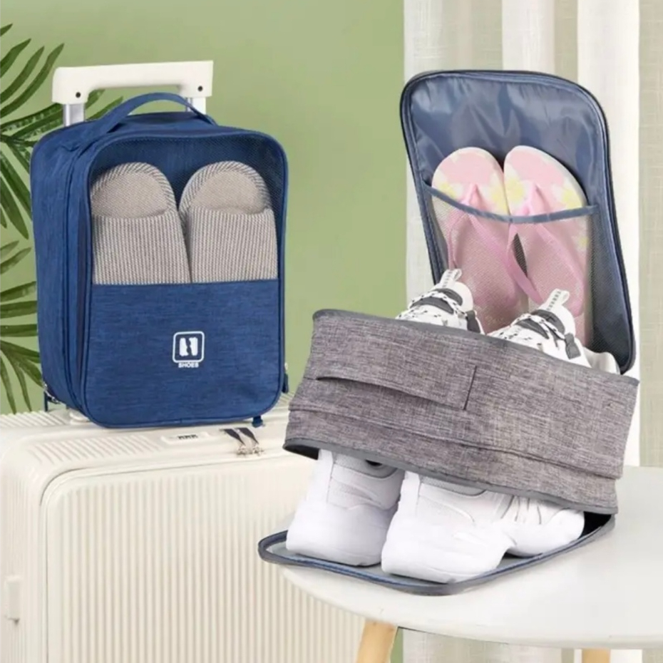 กระเป๋ารองเท้า กีฬา ถุง รองเท้า ฟุตบอล แบบพกพา เดินทาง กระเป๋าเดินทางกันน้ำ Travel Shoes Pouch