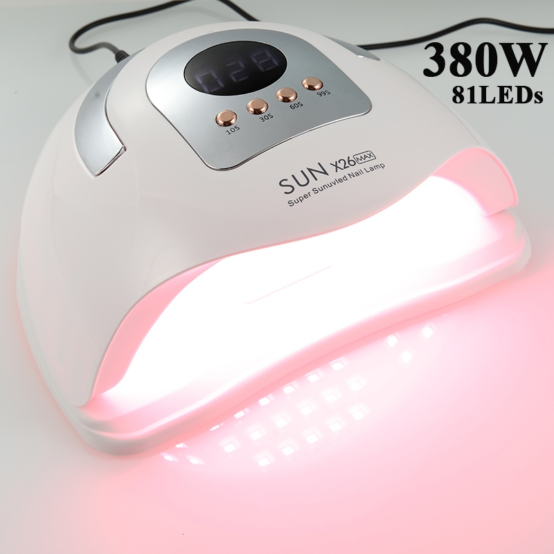 2024 ใหม่ 380W SUN X26 MAX/ SUNX23 MAX เล็บโคมไฟสําหรับเล็บ UV Led โคมไฟสําหรับเล็บเครื่องเป่าสําหรับเล็บ Led โคมไฟเจล Polish Curing โคมไฟเครื่องมือ