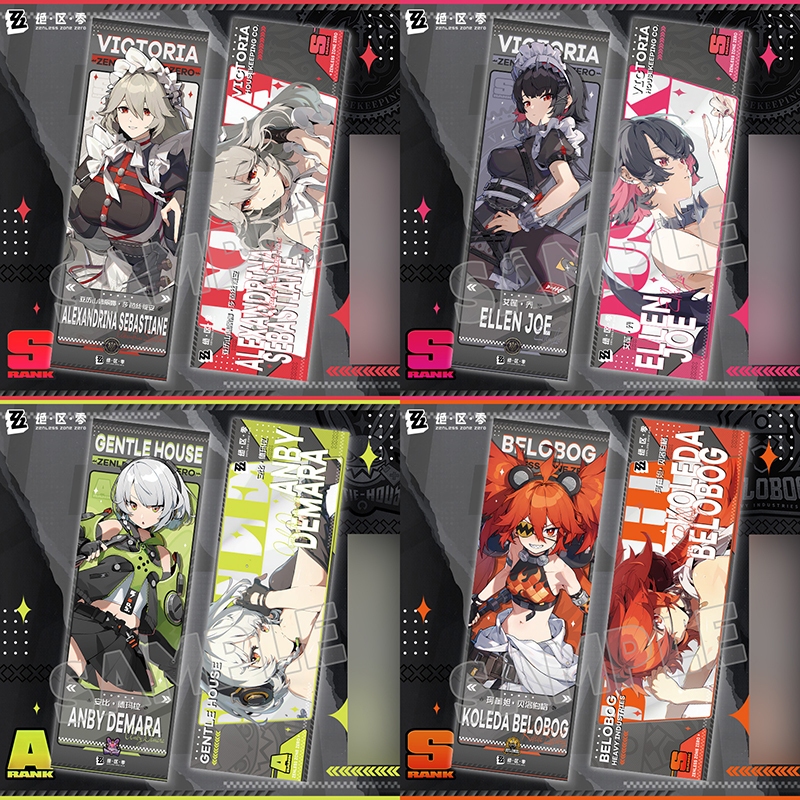 Zenless Zone Zero ที่คั่นหนังสือ Ellen Lycaon ZZZ ตั๋วเลเซอร์เครื่องเขียน