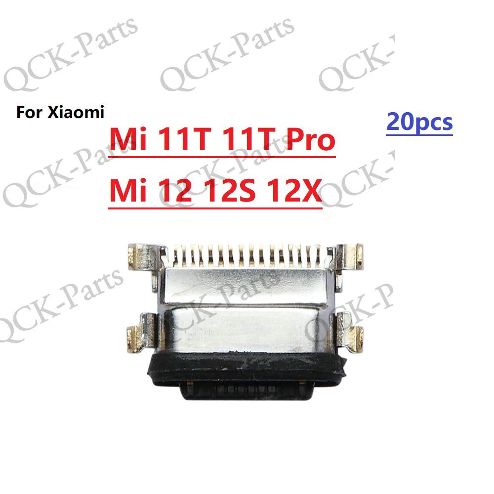 5-20pcs USB ชาร์จพอร์ต Dock Plug Charger Connector Socket สําหรับ Xiaomi Mi 11T 11T Pro 12 12S 12X