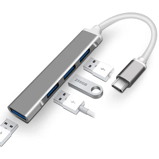 อะแดปเตอร์ฮับ Usb 3.0 ความเร็วสูง 4 พอร์ต Type-C สําหรับคอมพิวเตอร์ PC NOTEBOOK LABTOP