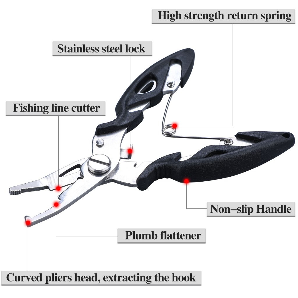 Sougayilang Compact Fishing Grip สแตนเลส Fish Lip Gripper ตกปลาเครื่องมือ — صورة 7