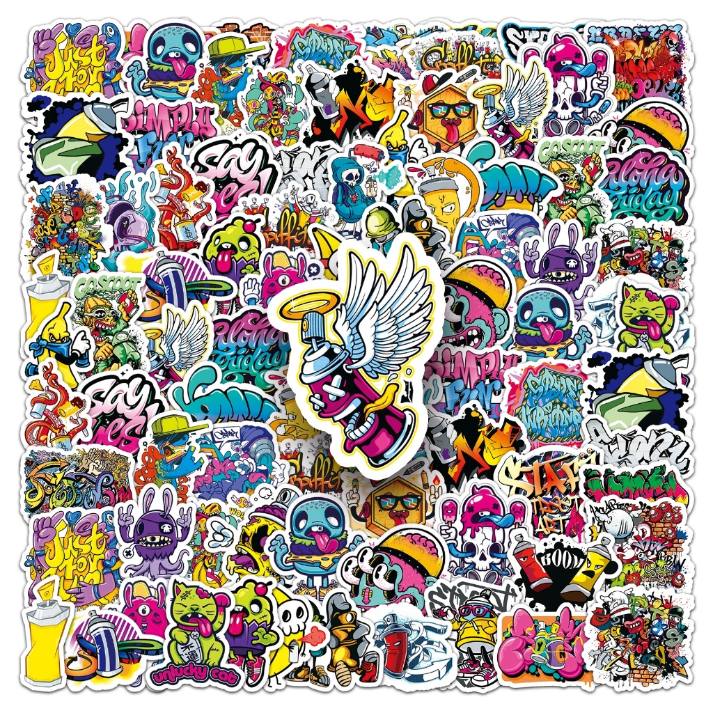50 ชิ้นตลกการ์ตูนสติกเกอร์กันน้ํา DIY สําหรับโทรศัพท์แล็ปท็อปรถสติกเกอร์ Creative Home Decal