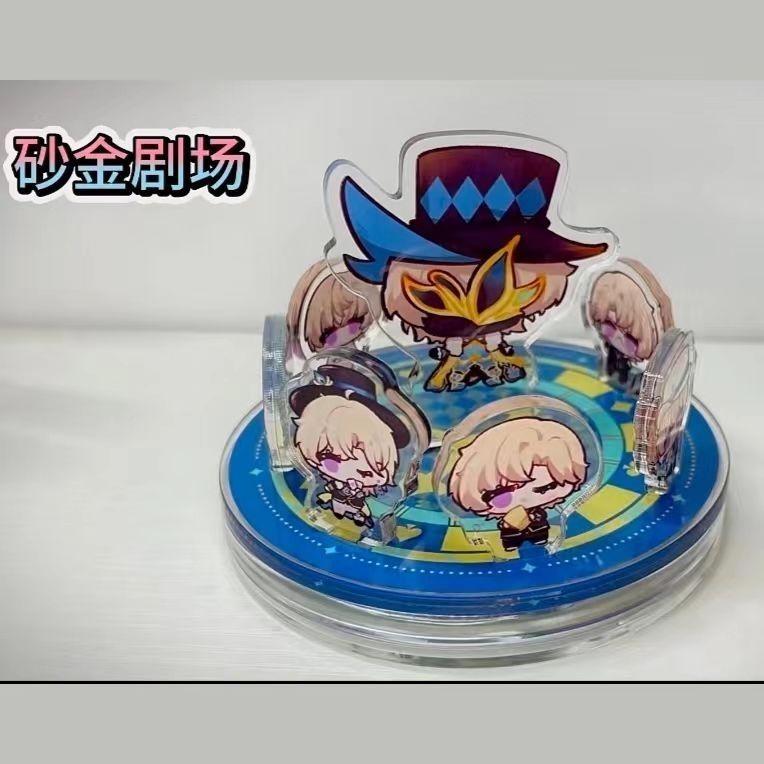 Honkai Star Rail Stage Theater อะคริลิคหมุนขนาดเล็ก standee Aventurine อุปกรณ์เดสก์ท็อปตกแต่งของขวัญนักเรียน IBVZ