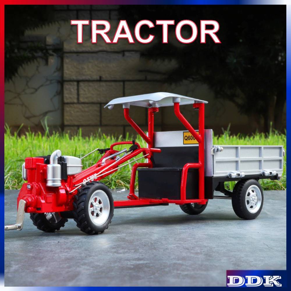 1:16 TRACTOR Diecast Alloy รุ่นของเล่นรถเสียงแสงดึงกลับของขวัญเด็กเพื่อนของขวัญวันเกิด