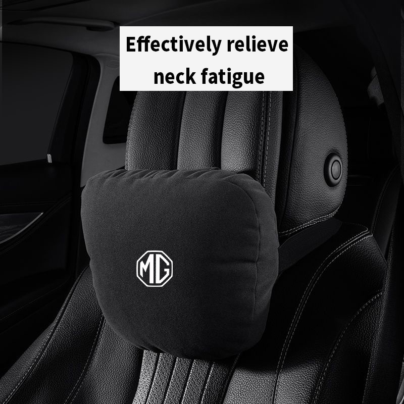 คุณภาพสูงรถ Headrest คอสนับสนุนที่นั่งนุ่มสีดําสําหรับ MG 3 5 6 7 MG6 ZS HS GS eHS EZS GT EV ปรับหมอ