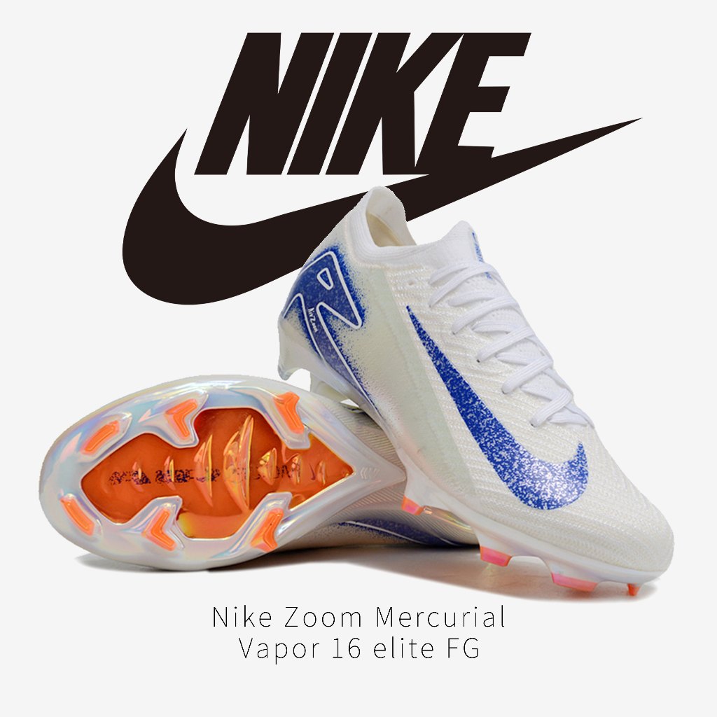 Nike Mercurial Vapor 16 Elite FG Electric New Seamless Cutting รองเท้าฟุตบอลระดับไฮเอนด์ Leisure, สบาย, ระบายอากาศได้, และรองเท้าฟุตบอลกันลื่น 35-45