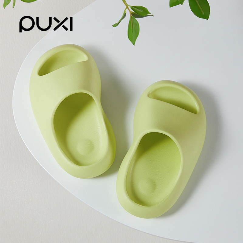 PUXI little bean EVA ถั่วน่ารัก รองเท้าแตะลําลองสําหรับเด็กผู้หญิงกันลื่นเหมาะกับใส่เดินในบ้าน