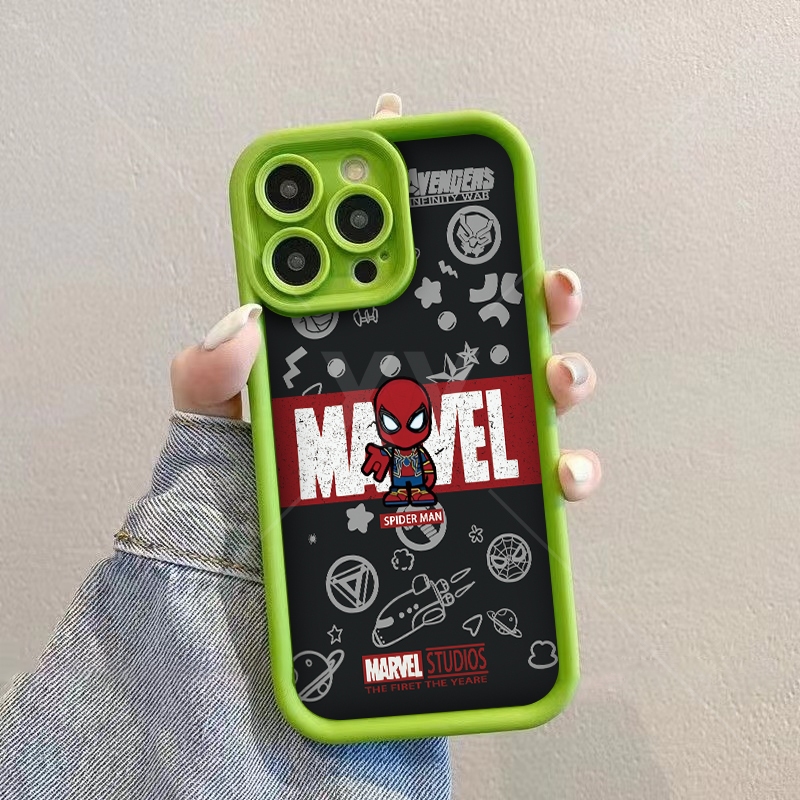 เคส VIVO Y03 4G Y18 4G Y28S 4G/5G Y100 5G Y76 5G Y85 V9 Y28 4G Y28 5G Y38 5G Y58 5G Y72 5G Y71 Y71i Y52 5G Y81 Y81i Y81S Y66 Y53 2017 Y65 Y67 Y79 Y83 V7 Plus เคสโทรศัพท์ Spiderman ขนาดเล็ก