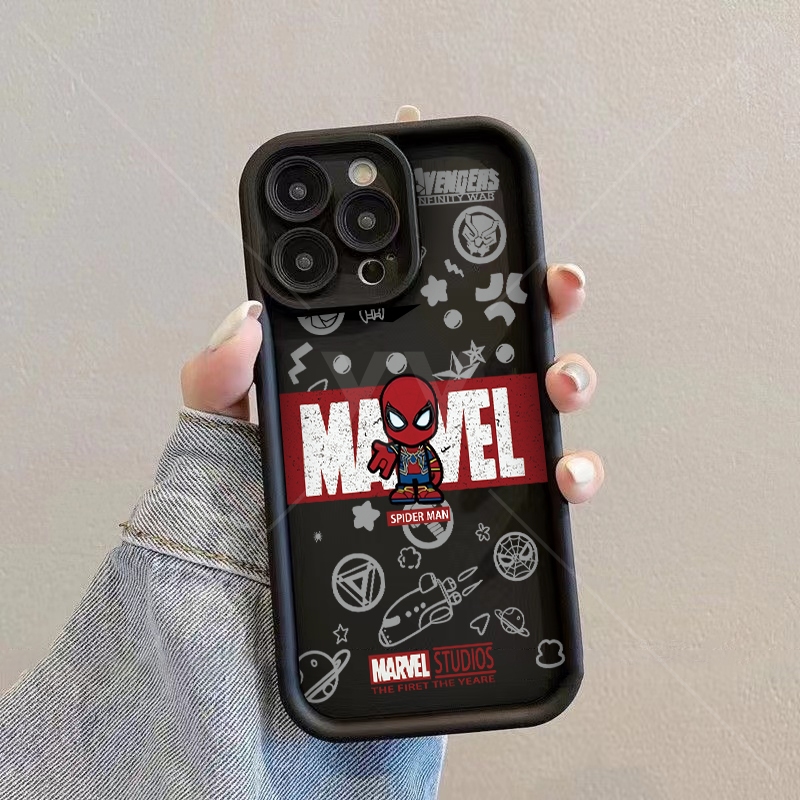 เคส VIVO Y03 4G Y18 4G Y28S 4G/5G Y100 5G Y76 5G Y85 V9 Y28 4G Y28 5G Y38 5G Y58 5G Y72 5G Y71 Y71i Y52 5G Y81 Y81i Y81S Y66 Y53 2017 Y65 Y67 Y79 Y83 V7 Plus เคสโทรศัพท์ Spiderman ขนาดเล็ก