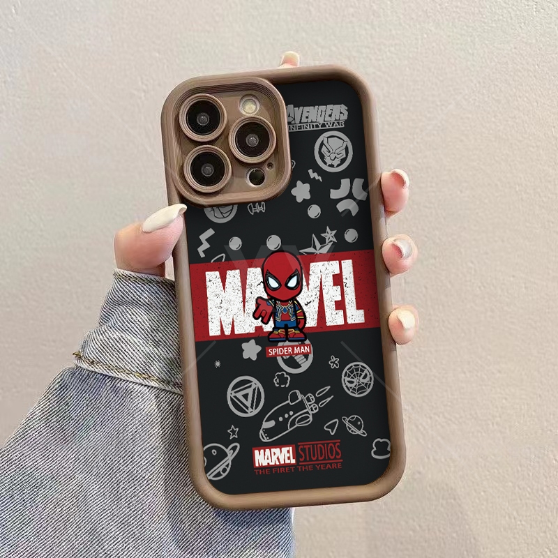 เคส VIVO Y03 4G Y18 4G Y28S 4G/5G Y100 5G Y76 5G Y85 V9 Y28 4G Y28 5G Y38 5G Y58 5G Y72 5G Y71 Y71i Y52 5G Y81 Y81i Y81S Y66 Y53 2017 Y65 Y67 Y79 Y83 V7 Plus เคสโทรศัพท์ Spiderman ขนาดเล็ก