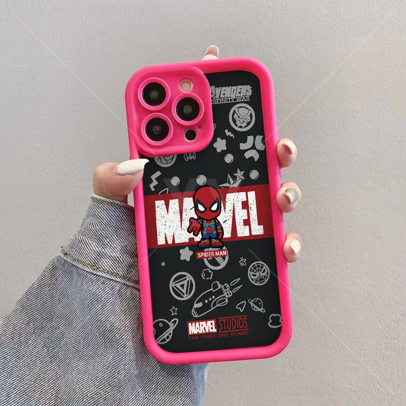 เคส VIVO Y03 4G Y18 4G Y28S 4G/5G Y100 5G Y76 5G Y85 V9 Y28 4G Y28 5G Y38 5G Y58 5G Y72 5G Y71 Y71i Y52 5G Y81 Y81i Y81S Y66 Y53 2017 Y65 Y67 Y79 Y83 V7 Plus เคสโทรศัพท์ Spiderman ขนาดเล็ก