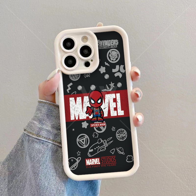เคส VIVO Y03 4G Y18 4G Y28S 4G/5G Y100 5G Y76 5G Y85 V9 Y28 4G Y28 5G Y38 5G Y58 5G Y72 5G Y71 Y71i Y52 5G Y81 Y81i Y81S Y66 Y53 2017 Y65 Y67 Y79 Y83 V7 Plus เคสโทรศัพท์ Spiderman ขนาดเล็ก