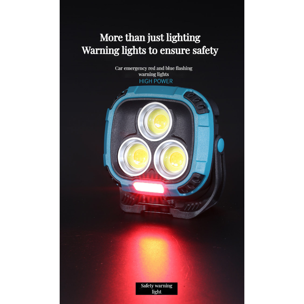 ไฟ นํา ทํางานอัพเกรดอเนกประสงค์, มือถือกลางแจ้ง, ชาร์จแบตเตอรี่ในตัว, ฟลัดไลท์, อินพุต ยูเอสบี/เอาท์พุท, ตะขอแม่เหล็ก, ไฟทํางานซังสะดวก - รูปที่ 2