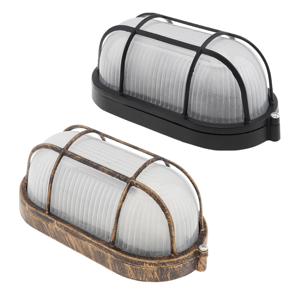 3 สีเสริม E27 Outdoor Moisture Wall Light Nautical Bulkhead Light Fixtures สําหรับกลางแจ้ง / ห้องซาวน่า / Storehouse